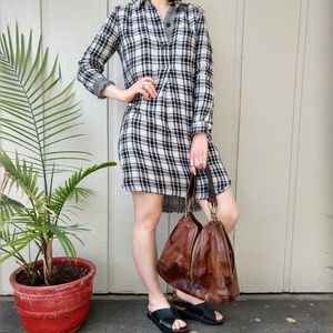 SOLD | Madewell Flannel Shirt Dress